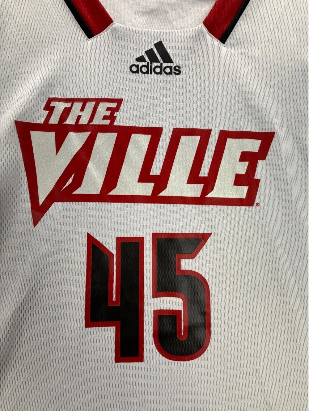 Adidas Louisville Cardinals #45 The Ville Swingman Jersey M